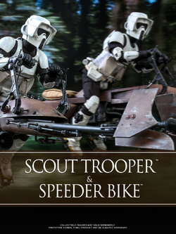 Hot Toys MMS612 1/6 Star Wars: Return of the Jedi - Scout Trooper and Speeder Bike