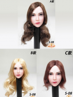 SGTOYS S-08 Female head carving