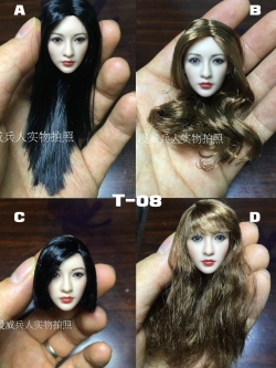 T-08C,D Asian beauty - Liu Yan head