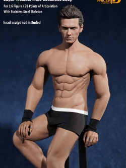 Phicen PL2016-M33 male super flexible seamless body with metal skeleton