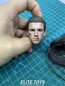 ELITE TOYS ET007 1/6 Avengers Spider-Man Damages The Headsculpt