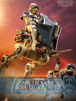 Hot Toys TMS091 1/6 Star Wars: The Clone Wars - ARF Trooper and 501st Legion AT-RT