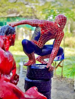 หุ่นสไปเดอร์แมน หุ่นปั้นสไปเดอร์แมน SpiderMan Model