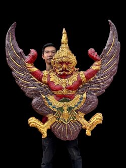 พญาครุฑองค์ใหญ่ ครุฑแขวนผนัง ขนาด1เมตร ครุฑสุบรรณ