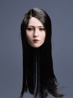 YMTOYS YMT002B Asian beauty headsculpt Yun (Long Black Hair)