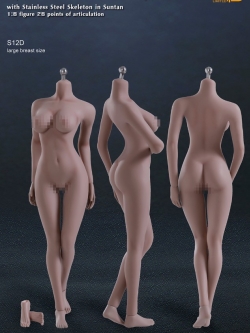PHICEN S12D Body Stainless (Large bust, Suntan) เท้าถอดเปลี่ยนได้