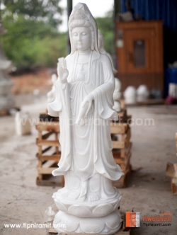 เจ้าแม่กวนอิมหินปางประทานพร 1 เมตร