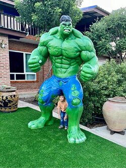 เดอะฮัค สูง230ซม เดอะฮัคตัวใหญ่ หุ่นโชว์เดอะฮัค