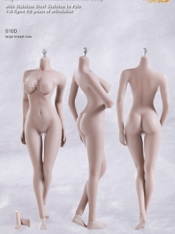 PHICEN S10D ผิวขาวอกใหญ่เปลี่ยนเท้าได้ with stainless steel skeleton in pale