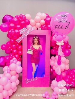 Back drop วันเกิดตรีมบาร์บี้