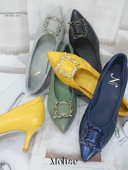 ทรงปกติ เปลี่ยนไซส์ได้-ไม่รับคืน รุ่นขายดี Zenachoo Molise สูง 2 นิ้ว รองเท้าหนังแกะแท้ หัวแหลมหน้ากว้าง