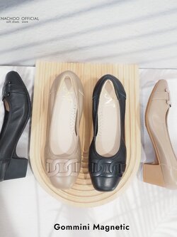ทรงปกติ เปลี่ยนไซส์ได้-ไม่รับคืน Zenachoo รุ่น Gommini magnetic สูง 2นิ้ว รองเท้าสุขภาพ แม่เหล็กนวัตกรรมญี่ปุ่น