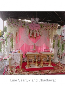 Backdrop สำหรับรดน้ำสังข์