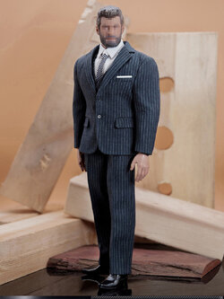 Toy Center CEN-M05C Gentermen Striped Suit (Light Grey)