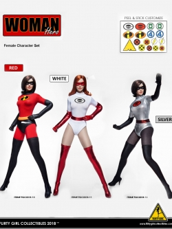 Flirty Girl Collectibles FGC2018-11 / FGC2018-12 Woman Hero - Female Character Set