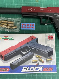 ปืนอัดลม ทรงGlock กระสุนโฟม