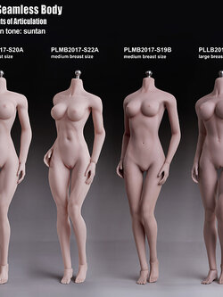 TBLeague PLLB2017-S20A (large bust size, pale), PLLB2017-S21B (large bust size, suntan)