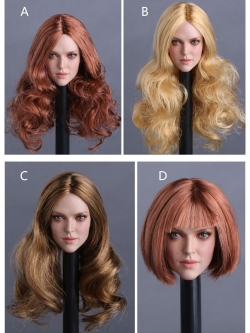 GACTOYS GC009A,B,C,D European and American Female Headsculpt