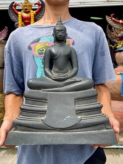 หลวงพ่อโสธร ฉะเชิงเทรา หน้าตัก9นิ้ว ทองเหลืองรมดำ ปี39