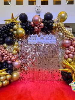 แบคดรอปถ่ายรูป shimmer wall