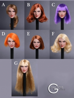 GACTOYS GC019A,C,D,E,F European and American Cold Female Head