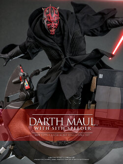 Hot Toys MMS749 Star Wars Episode I: The Phantom Menace™ - Darth Maul™ with Sith Speeder