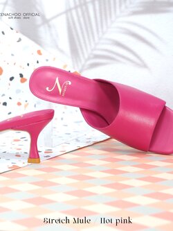 ทรงปกติ: สินค้าลดราคา ไม่รับเปลี่ยน-คืน ทุกกรณึ Zenachoo Stretch Mule สูง 2.5 นิ้ว รองเท้าแกะแท้ ทรงสวย หนังนิ่ม ไร้ตะเข็บ