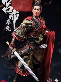 303TOYS MP032 + MP035 1/6 THREE KINGDOMS - LV BU, FENGXIAN (EXClUSIVE COPPER VERSION) + RED RABBIT (EXCLUSIVE VERSION) ( FULL SET )