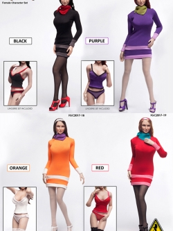 FLIRTY GIRL COLLECTIBLES 1/6 FGC2017-16 ,18 ,19 "MYSTERY GIRL" Female Character Set