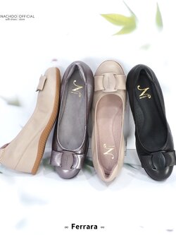 ทรงใหญ่ ลด 1 ไซส์ เปลี่ยนไซส์ได้-ไม่รับคืน Zenachoo รุ่น Ferrara สูง 2นิ้ว หนังแกะนิ่ม หน้ากว้างเดินสบายมาก