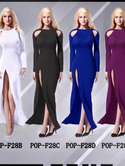 POPTOYS F28A, B, C NIKITA bare-shouldered evening dress suit