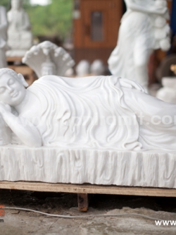 พระพุทธไสยาสน์ หินหยกขาว