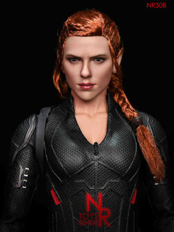 NRTOYS NR30B 1/6 Widow 7.0 Sideburn Hair Female Headsculpt