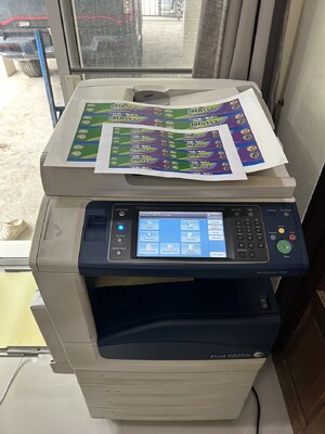 ติดตั้งเครื่องถ่ายเอกสารสี พร้อมลง driver printer Fuji xerox 7556 รายเดือน บริษัท เจริญอินทรีย์สุข จำกัด