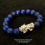 Lapis Lazuli AA ลาปิส ลาซูลี่, ลาพิส ลาซูลี่ 10 mm นําความสุขใจ ความสมหวังและมีชีวิตที่สุขสบาย ทำให้เกิดความรักเข้าใจในหมู่พวกพ้องและหุ้นส่วนในการทําธุรกิจ ร้อยพร้อม ปี่เซี๊ยะ เงินแท้ 99.99%