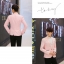 พร้อมส่ง เสื้อสูทแฟชั่น สีชมพู สไตล์เท่ห์ คอปก แต่งกระดุมด้านหลังปลายแขน เสื้อสูทผู้ชาย ใส่ทำงาน ใส่เป็นสูทลำลองได้
