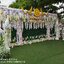 ซุ้มหญุ้าเทียม ถ่ายรูปงานบวช ธีมงาน เขียวขาว