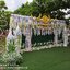 ซุ้มหญุ้าเทียม ถ่ายรูปงานบวช ธีมงาน เขียวขาว