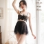 SEXY13 มี 3 สี ชุดซีทรูลูกไม้ แบบเซ็กซี่ งานสวยมากกก ดำ/แดง/ขาว