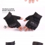 ถุงมือครึ่งนิ้ว Knuckle : สีดำ Black รหัส GT001