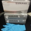 ถุงมือยางไนไตรสีฟ้า safe-flex 100 ชิ้น/กล่อง ชนิดไม่มีแป้ง ถุงมือไนไตร ถุงมือยาง ถุงมือทำอาหาร ทนกรด น้ำมัน เครื่องอบฆ่าเชื้อ