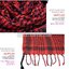ผ้าพันคอชีมัค Shemash (เนื้อผ้า Viscose) : สีแดง-ดำ CV007