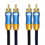 ERTK Dual RCA to Dual RCA สาย RCA 2หัว เป็น สาย RCA 2 หัว สำหรับ ทีวี เครื่องเสียง VCD DVD CD เกรด Hi-Fi