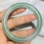กำไลหยก A Type Jade Bangle ความกว้างกำไล 59 มม หน้ากำไลกว้าง 10 มม