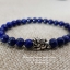 Lapis Lazuli ลาปิส ลาซูลี่, ลาพิส ลาซูลี่ 6 mm ประดับ ปี่เซียะเงินแท้