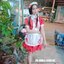 Kids MAID110 ชุดแม่บ้านสีแดงแขนตุ๊กตา งานน่ารักเมากกกก