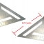 R12 ฉากสามเหลี่ยมอลูมิเนียม Speed Square 12 นิ้ว งานอลูมิเนียม CNC ได้ฉากแน่นอน