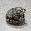 ตัวคั่นคางคกกองเหรียญคาบเหรียญ สัญลักษณ์แห่งความมั่งคั่งยอดนิยม Toad with Coin 925 Sterling Silver Size M