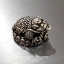 ตัวคั่นคางคกกองเหรียญคาบเหรียญ สัญลักษณ์แห่งความมั่งคั่งยอดนิยม Toad with Coin 925 Sterling Silver Size M