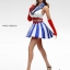 Flirty Girl FGC2016-2 WHITE, FGC2016-3 RED Cosplay Clothing set